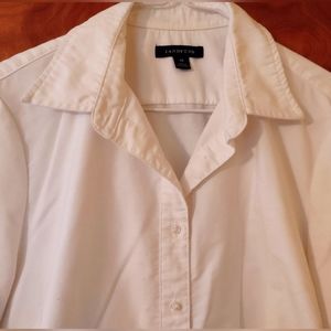 Lands End white Oxford. Women's 14. GUC.